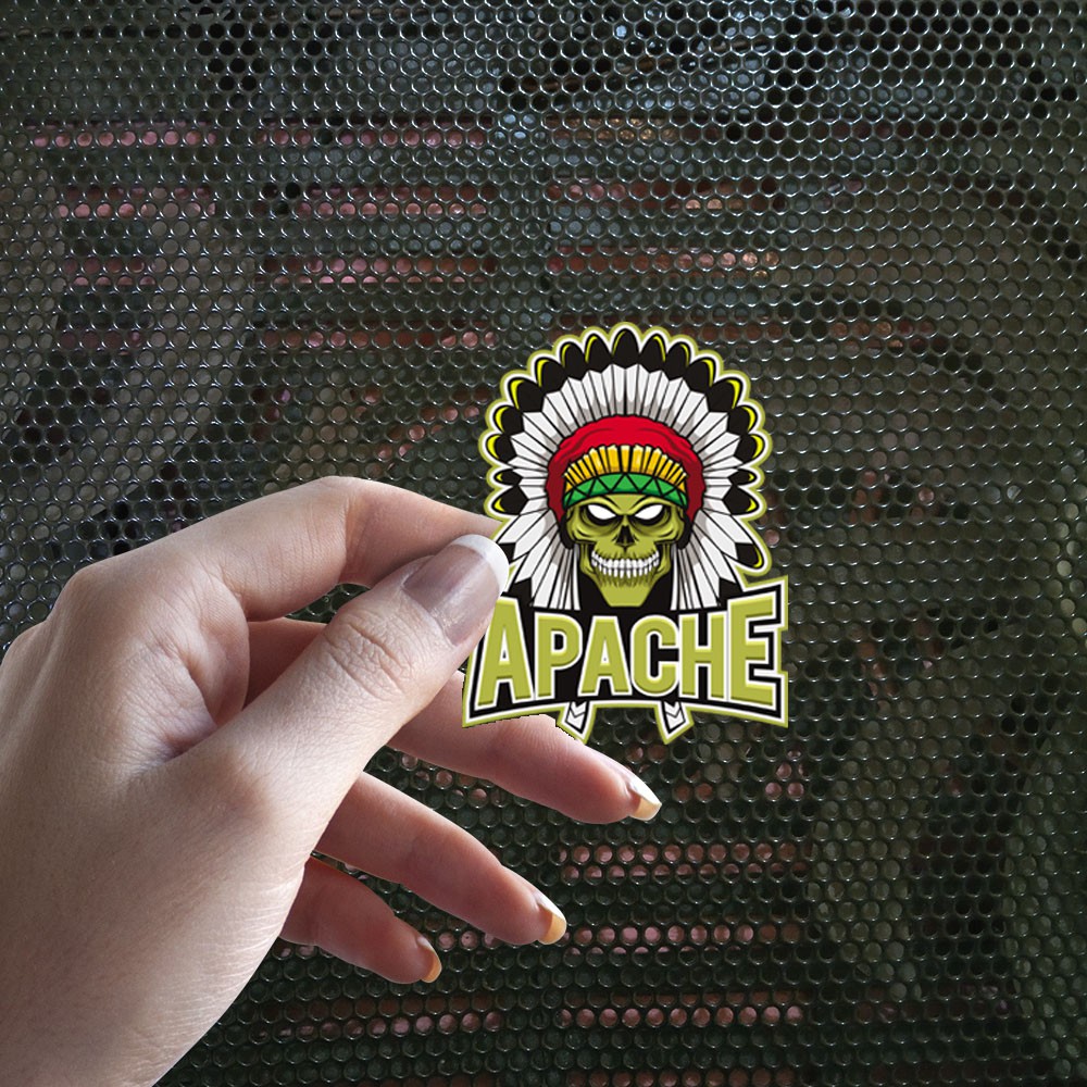 Jual Sticker Decal Vinyl Tahan Air Indian Apache | Shopee Indonesia
