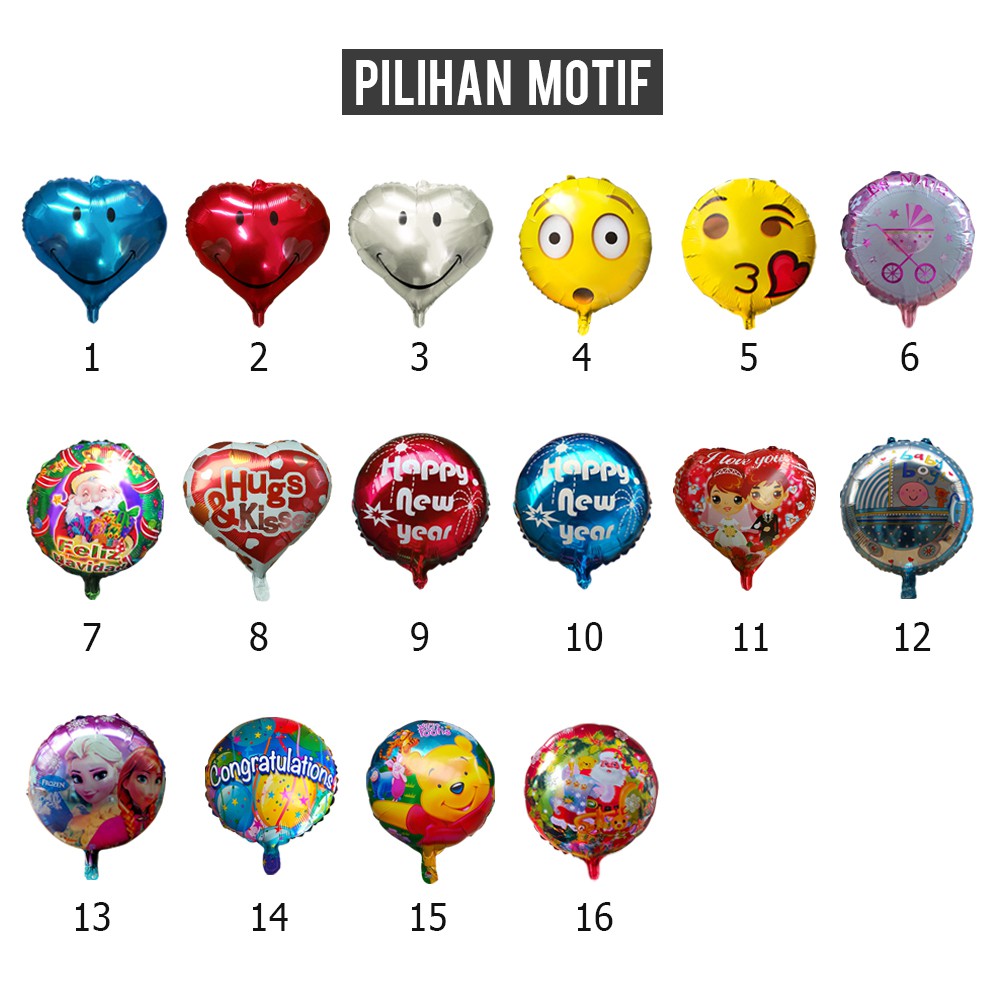 Jual Balon Karakter 40 Cm Balon Foil Karakter Shopee Indonesia