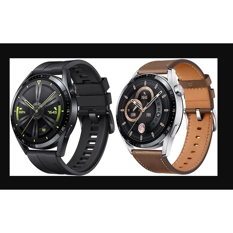 Jual Huawei Watch GT3 46mm Jupiter Black / Brown | All-Day SpO2 ...