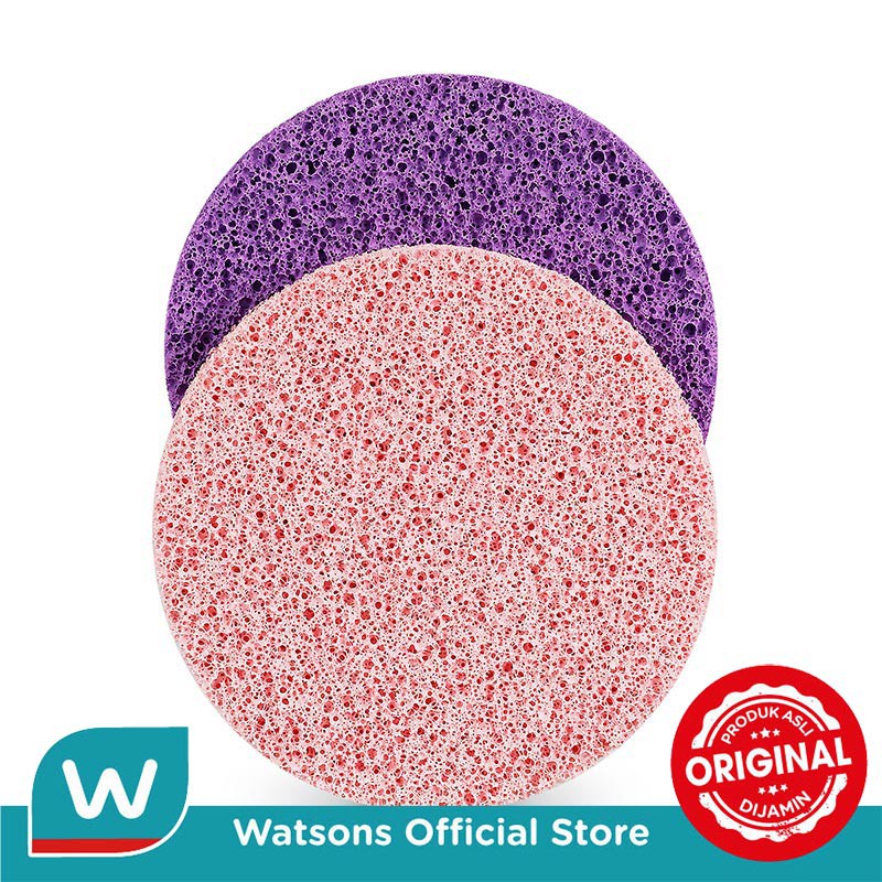 Jual Watsons Natural Facial Sponge 2Pcs | Shopee Indonesia
