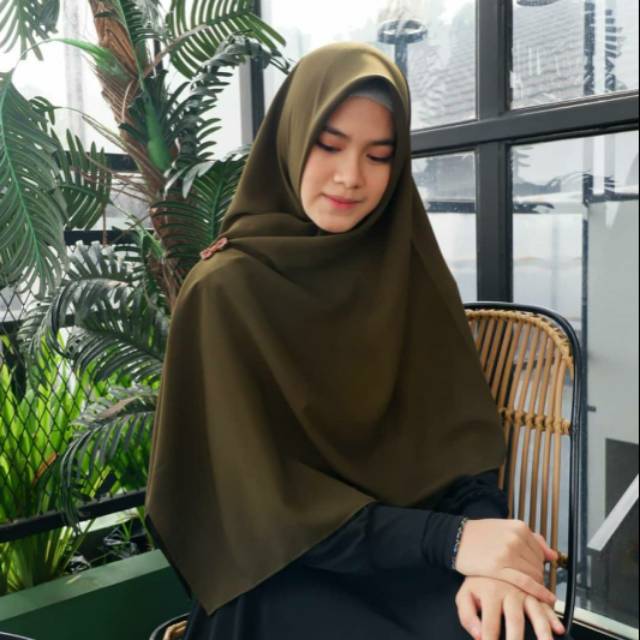 Jual Jilbabhijab Segiempat Wolfis 130x130 Segi Empat Syari Square Wolfis Jumbo Polos Syari 9695