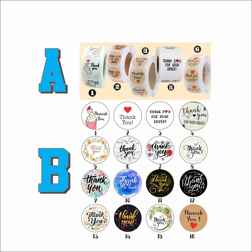 Jual Sticker sticker thank you Toko Arsha | Shopee Indonesia