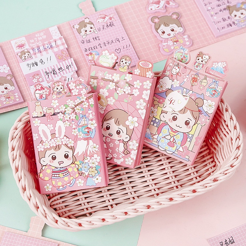 Jual Sticky Notes 1 Set Karakter Lucu Japanese / Pembatas Buku super ...