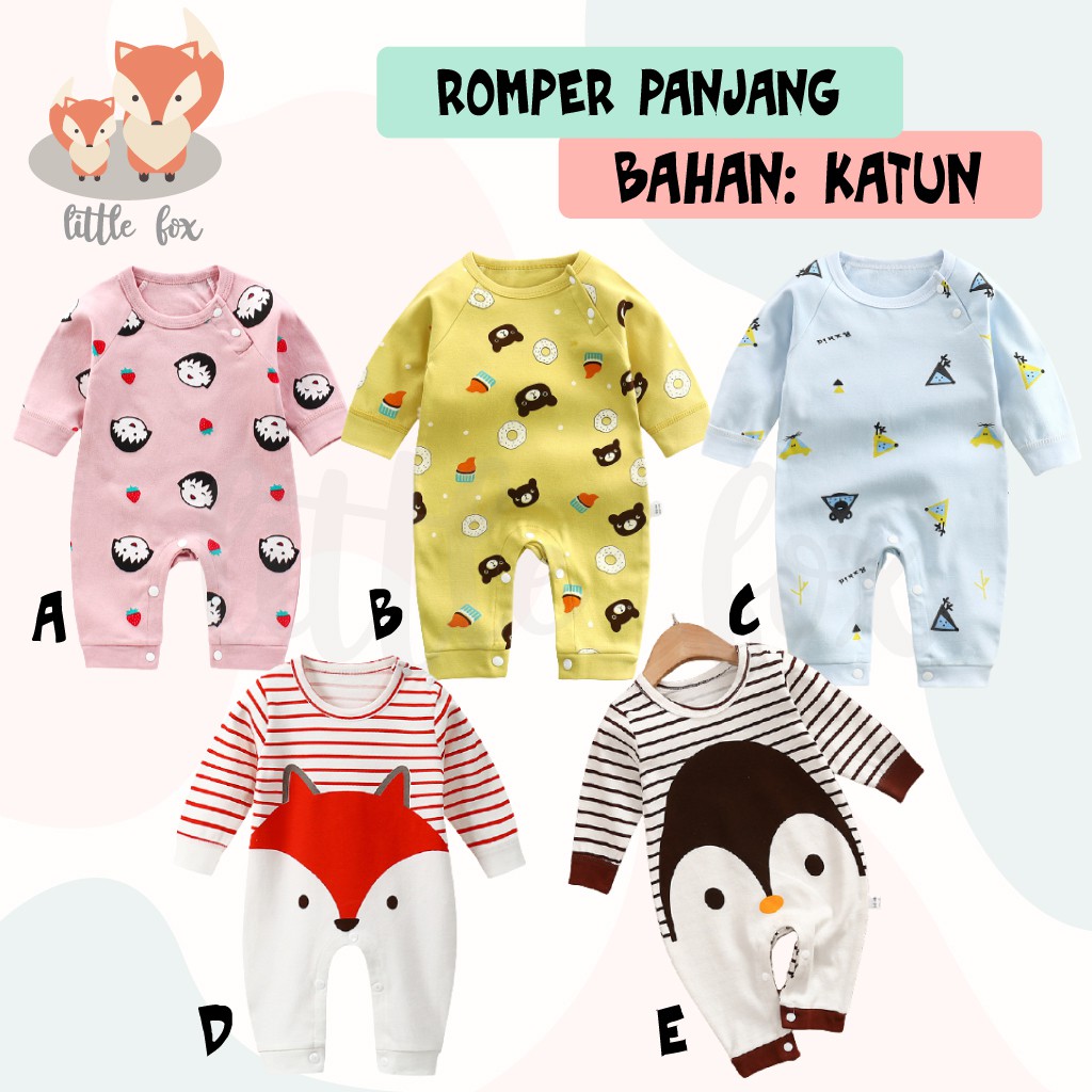 Jual JUMPER PANJANG ANAK BAYI/ BAJU ROMPER BAYI COWOK CEWEK / BAJU ...