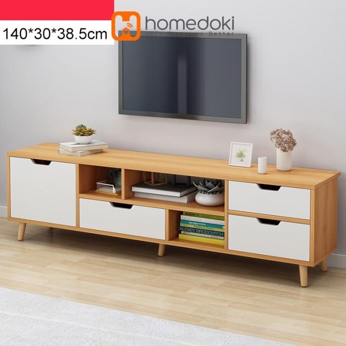 Jual HOMEDOKI MEJA TV RAK TV MINIMALIS BUFET TV MINIMALIS KAYU MODERN ...