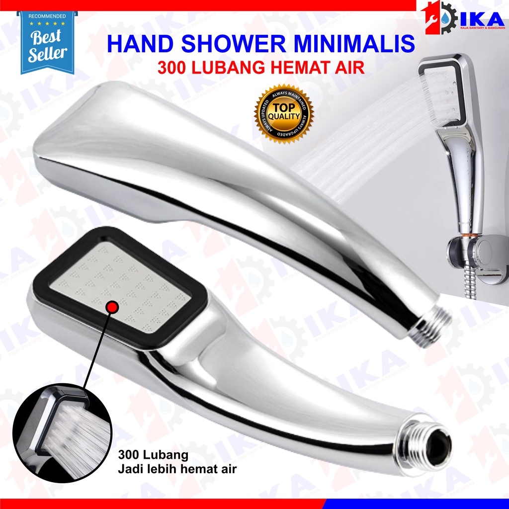 Jual Hand Shower Mandi 300 Lubang Tekanan Tinggi Hemat Air Kepala Shower Head Pancuran Air 8330