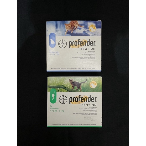 Jual PROFENDER CAT - OBAT CACING KUCING TETES | Shopee Indonesia