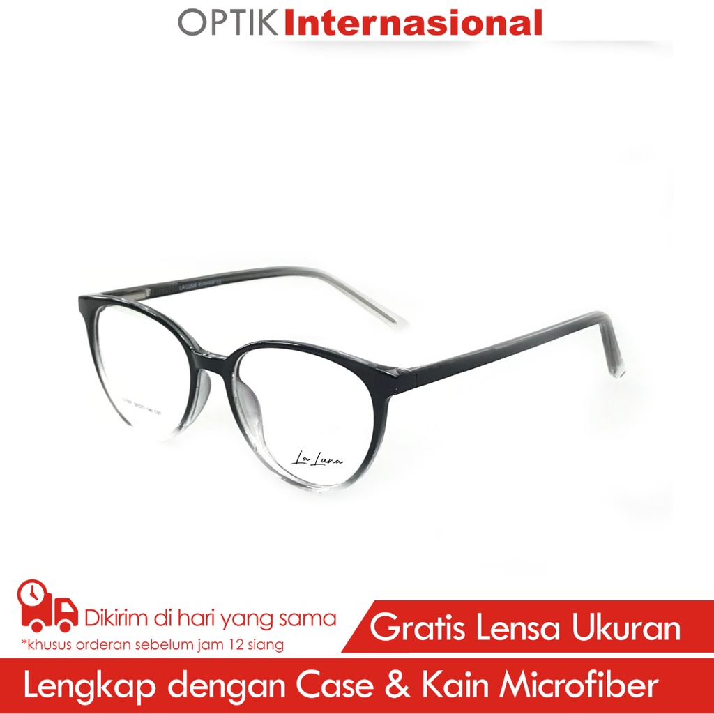 Jual LA LUNA 1001C1 Paket Frame Kacamata Wanita Stylish Cat Eye | Shopee  Indonesia