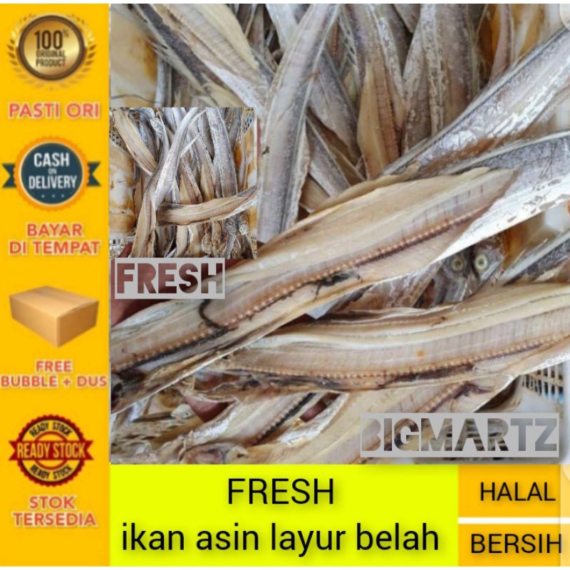 Jual ikan asin layur belah super fresh 1Kg | Shopee Indonesia