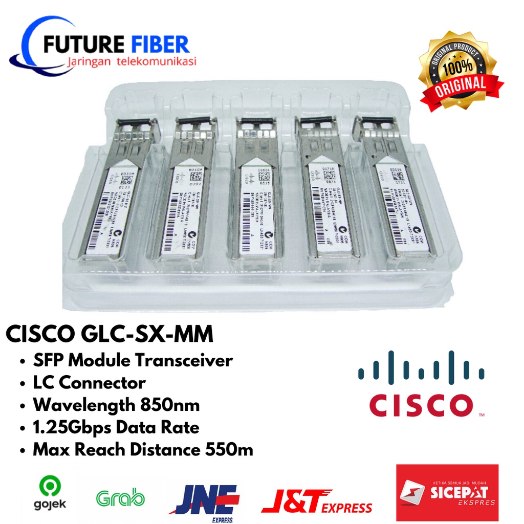 Jual CISCO GLC-SX-MM SFP Module Transceiver 1GBase Transceiver Module ...