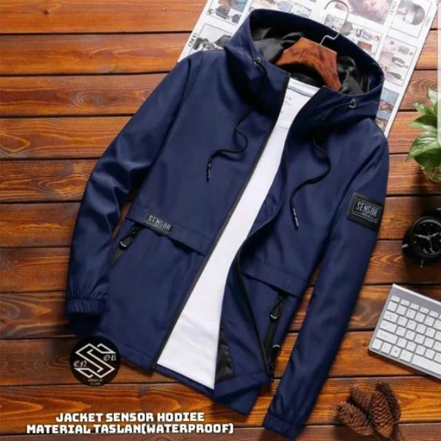 Jaket shop hoodie waterproof