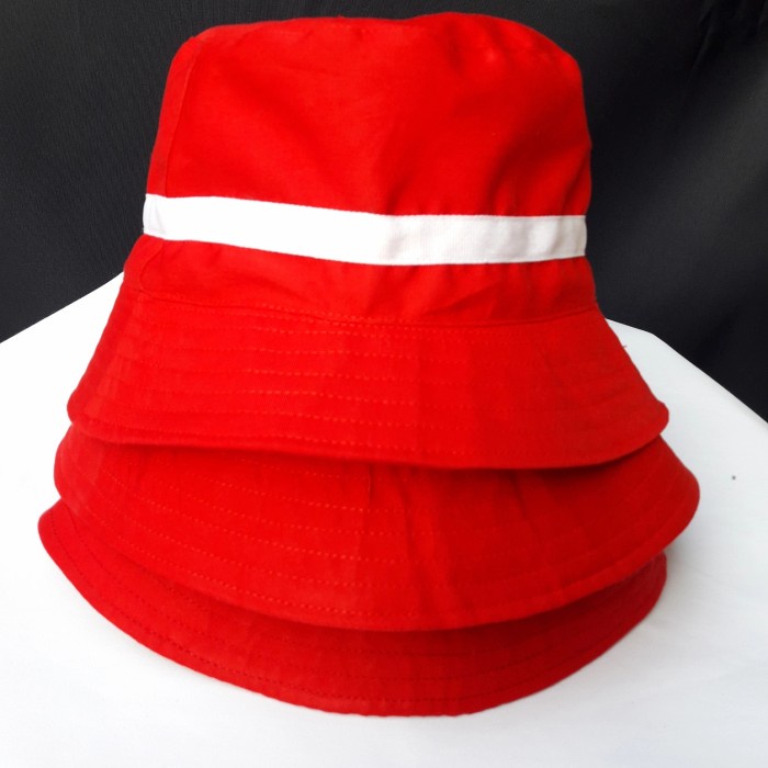 Jual Da2A01Gggw Topi Bucket Hat Merdeka Unisex - Merah/Putih - Merah ...