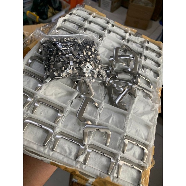 Jual Buckle Jam Tangan polos Stell 22mm dan 24mm | Shopee Indonesia