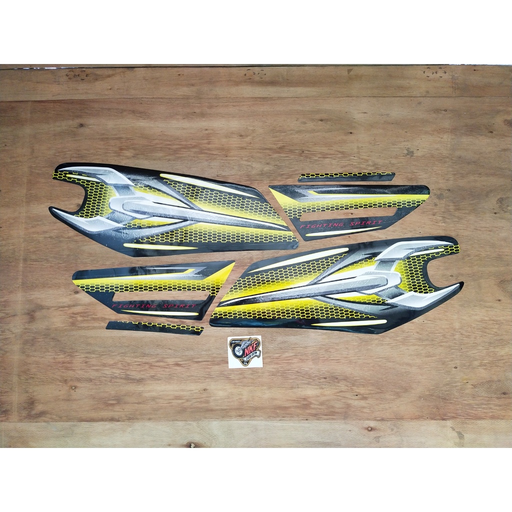 Jual Stiker Striping Les Lis Motor Rx King Tahun 2007 2008 Warna kuning ...