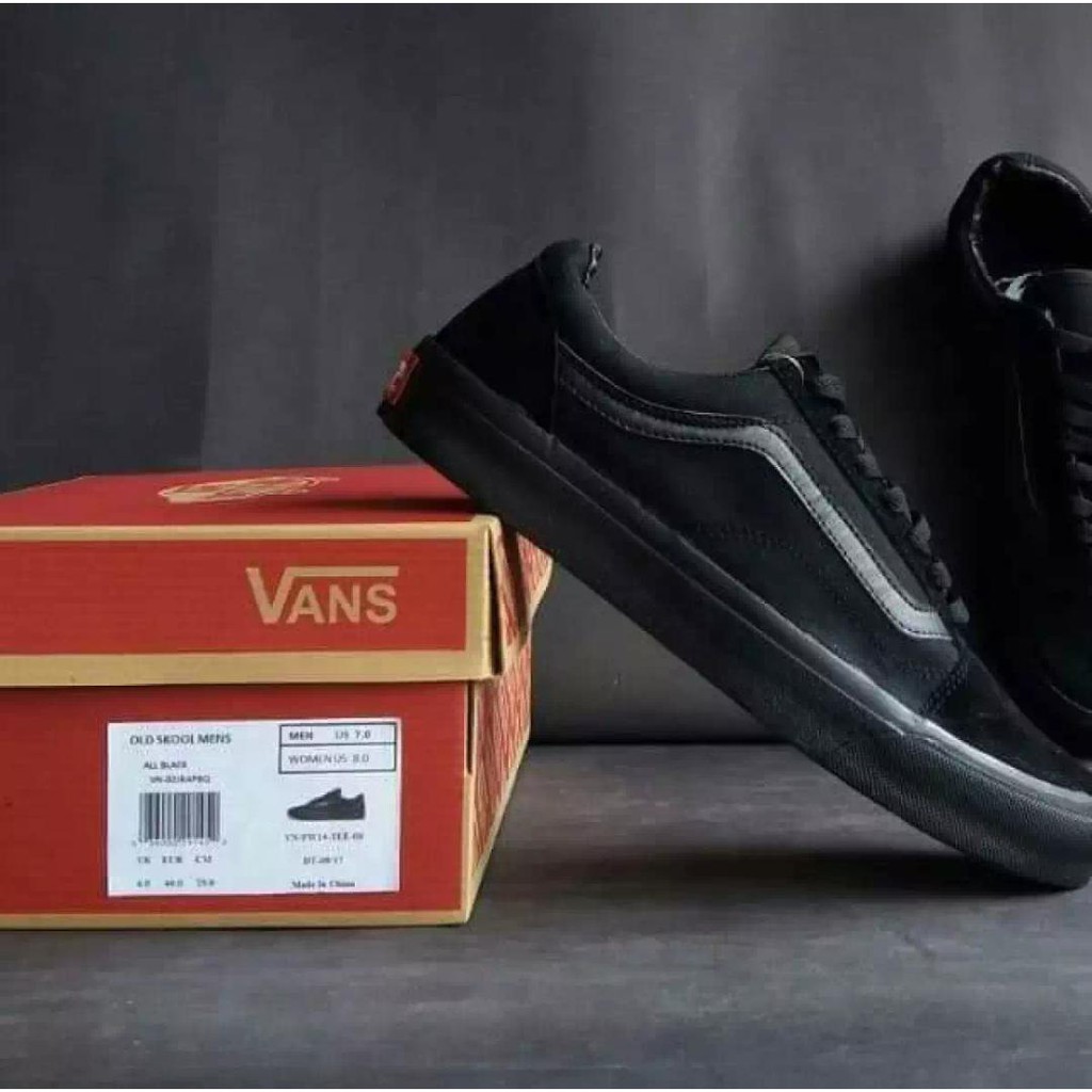 Jual Promo Terbaru! SEPATU VANS CALIFORNIA AUTHENTIC FULL BLACK HITAM ...