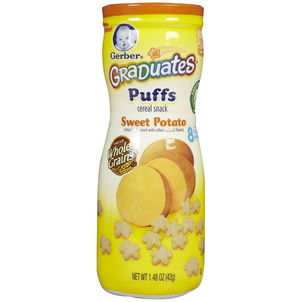 Jual Gerber Graduates Puff Sweet Potato 42 gram | Shopee Indonesia