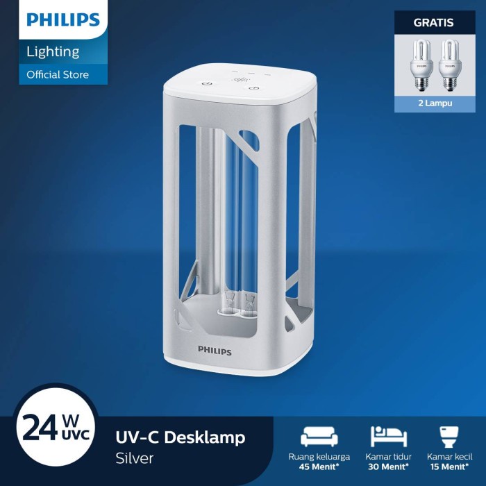 Jual (COD AKTIF) Philips UVC Desk Lamp (Silver) | Shopee Indonesia