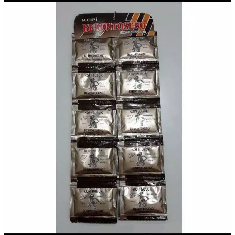 Jual Kopi Brontoseno inter gantung kemasan sachet 20pcs | Shopee Indonesia