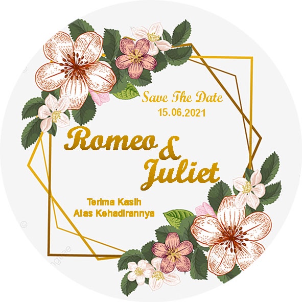 Jual DESIGN KN-05 Kartu Ucapan Bulat. Kartu ucapan terimakasih undangan