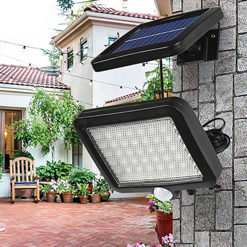 Jual Lampu Solar Panel PIR Motion Senser 56 LED | Shopee Indonesia