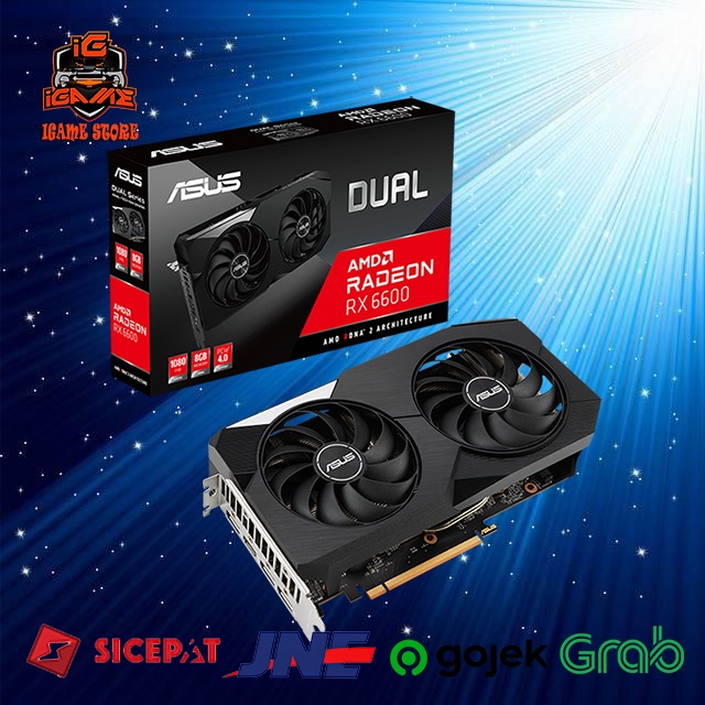 Jual ASUS DUAL AMD RADEON RX 6600 / RX6600 8GB GDDR6 NAMPOL GAN ...