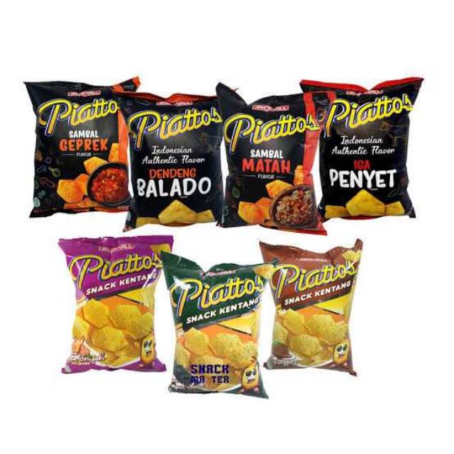 Jual Piattos berbagai rasa 20gr ( 1 renceng isi 5pcs ) | Shopee Indonesia