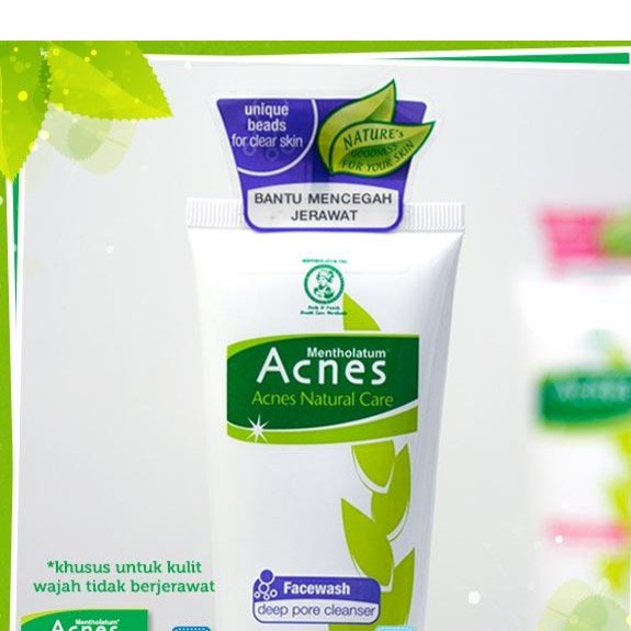 Jual Acnes Natural Care Deep Pore Cleanser Face Wash 100 gr Shopee