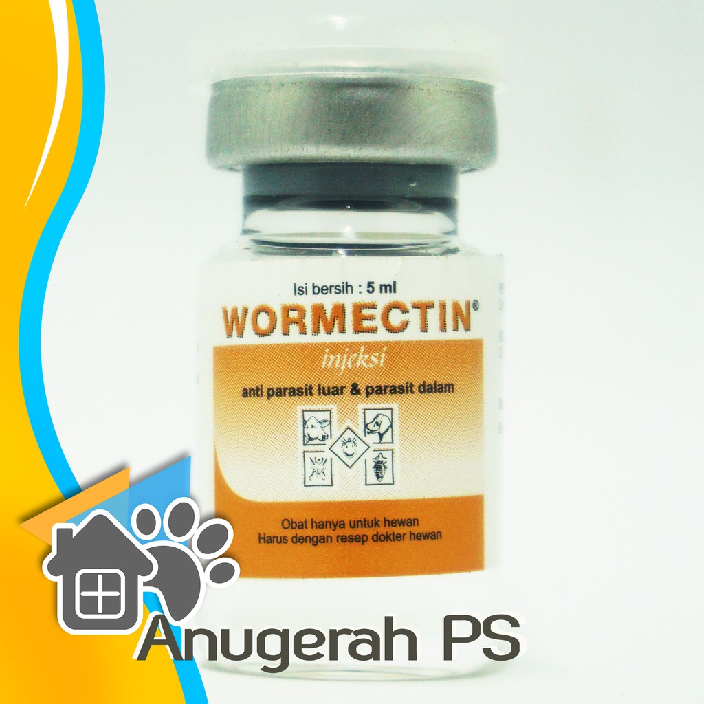 Jual Wormectin Injeksi 5 ML - Obat Scabies Kutu Tungau Caplax Cacing ...