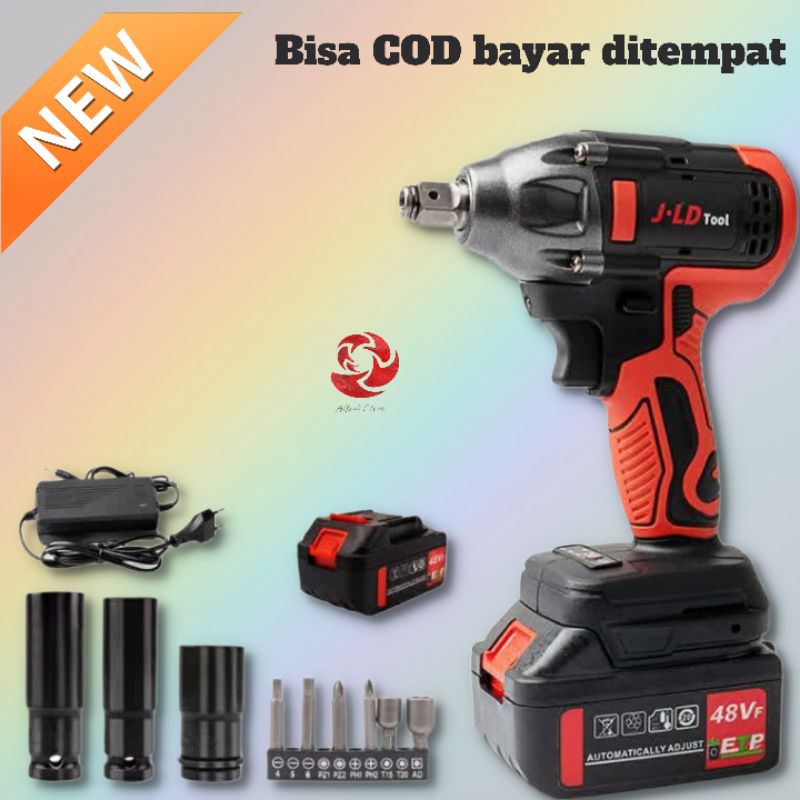 Jual JLD Tools Buka Baut Cordless Impact Wrench Brushless 48V 1&2 ...