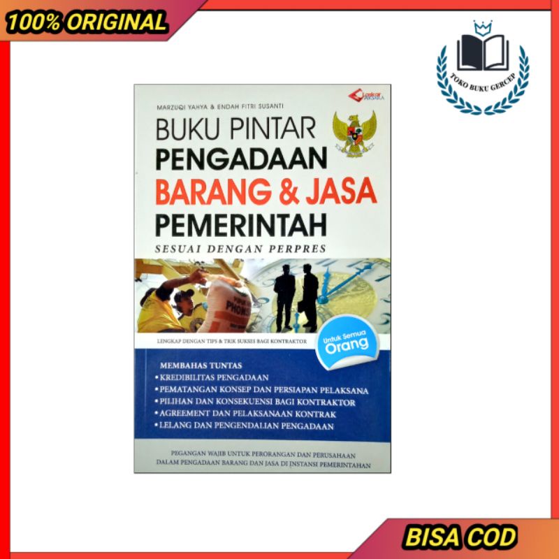 Jual Buku Pintar Pengadaan Barang & Jasa Pemerintah Sesuai Perpres ...