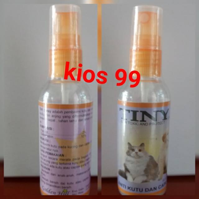 Jual Tiny Spray Anti Kutu dan Caplak Kucing 60ml Shopee Indonesia