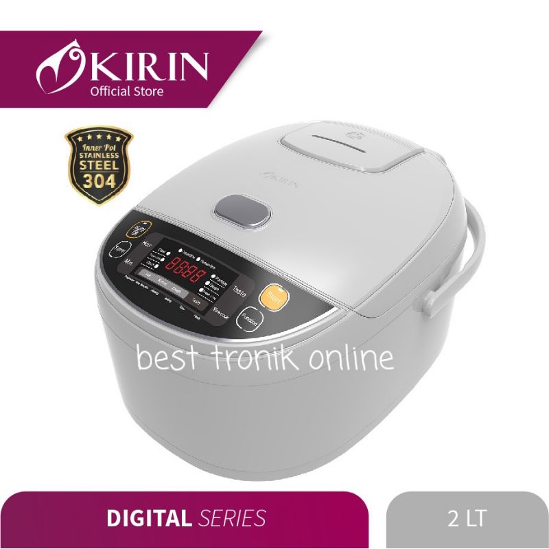 Jual kirin rice cooker digital penanak nasi magic com krc 720d white ...