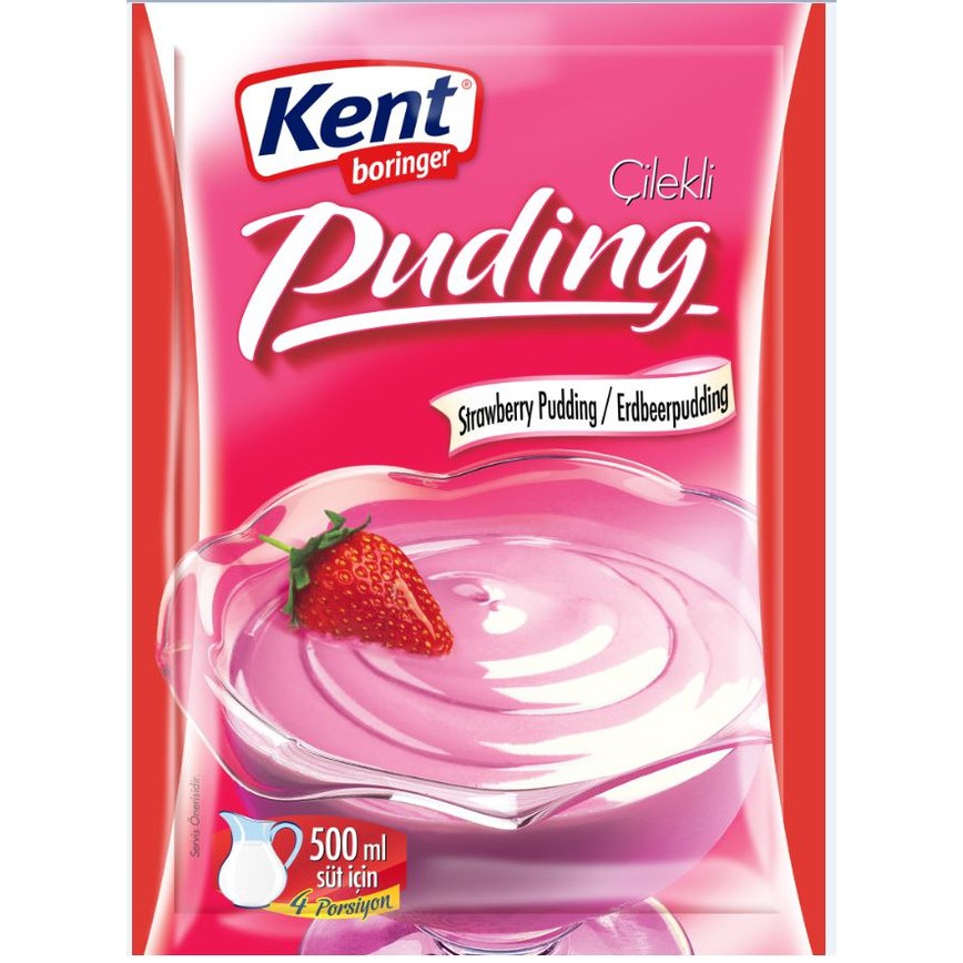 Jual Pudding Kent Boringer Strawberry 83g | Shopee Indonesia