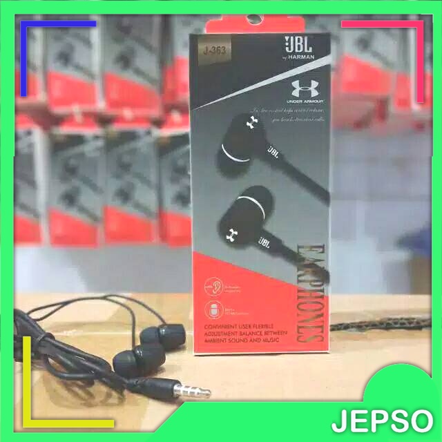 Jual Makassar EARPHONE HEADSET KABEL JBL J363 BISA ANGKAT TELPON / MIC ...
