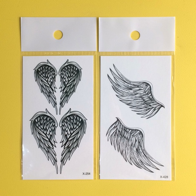 Jual POTATOO Angels Wings temporary tattoo sticker | Shopee Indonesia