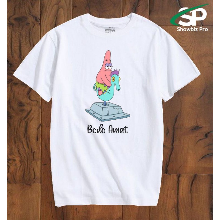 Jual Baju Kaos Kata Bodo Amat Motif Logo Patrick Star Spongebob Atasan ...
