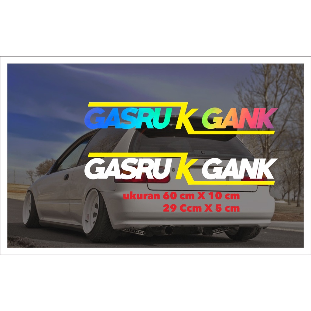 Jual Stiker Kaca Depan All Mobil GASRUKGANK Termurah Cutting Sticker ...