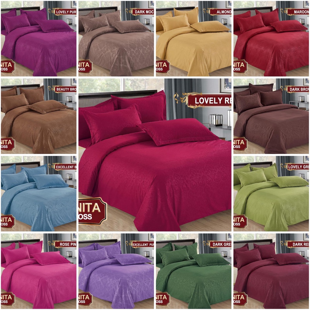 Jual SPREI / SEPRAI EMBOSS ( polos warna ) BONITA 3D DISPERSE - ALL ...