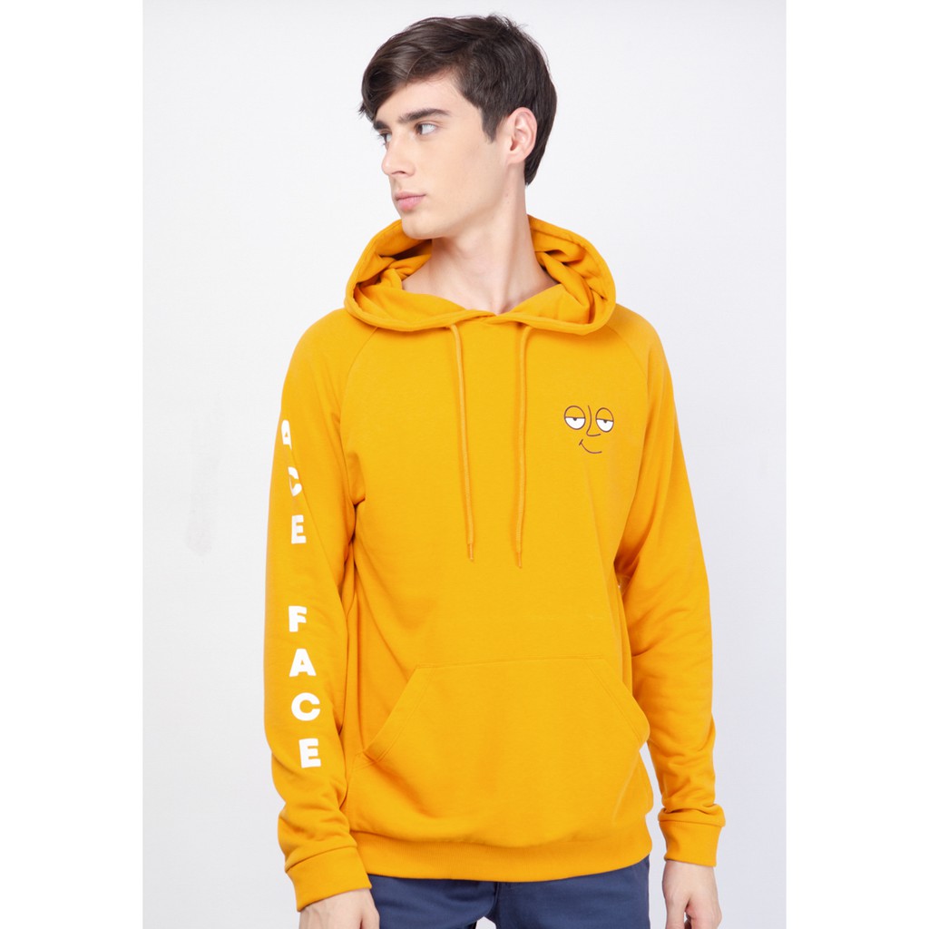 Jual Skelly Hoodie Unisex Ace Face Yellow Hoodie Beswax Shopee Indonesia