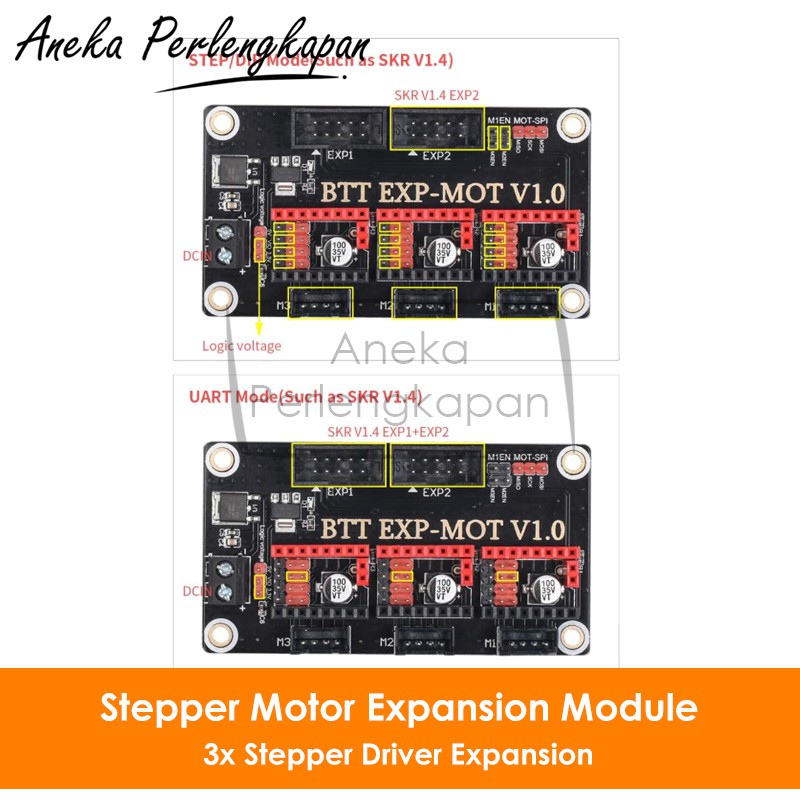 Jual BigTreeTech Stepper Motor Expansion Module 3 Slot BTT EXP-MOT ...