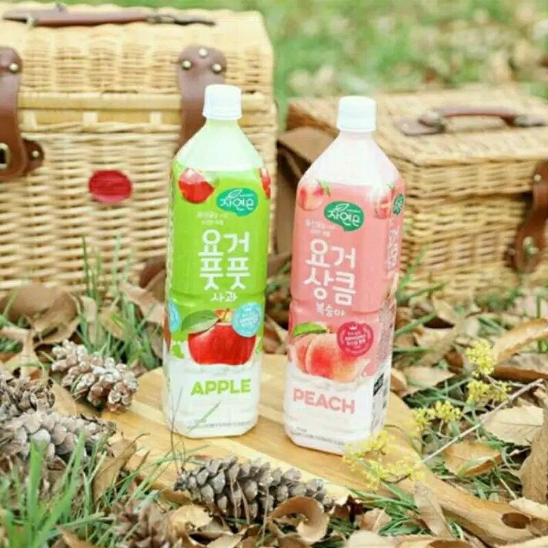 Jual Woongjin Zaiyeonun Yoghurt Peach/Apple Minuman Yogurt Korean Drink