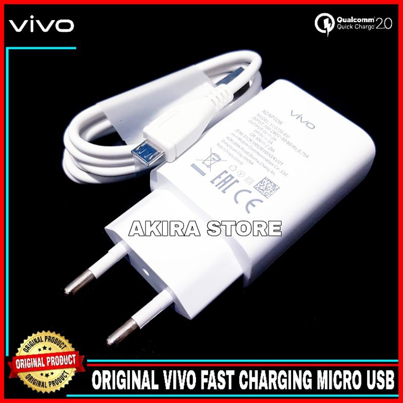 Jual Charger Vivo Y20s ORIGINAL 100 Fast Charging Micro USB 18 Watt
