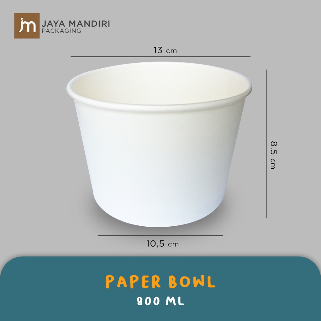Jual Paper Bowl / mangkok kertas / Cup Bowl / Cup Rice (800ml) | Shopee ...