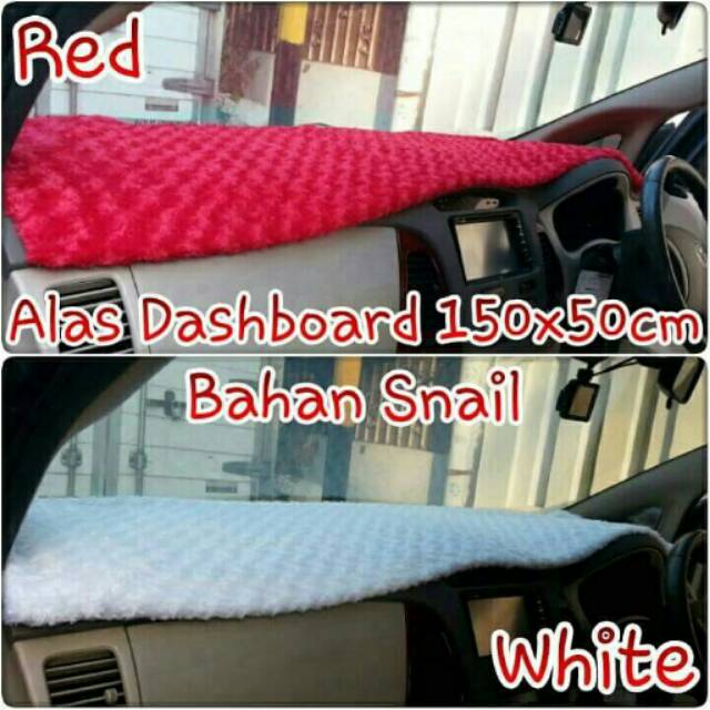 Jual Alas Dashboard Mobil Snail Red / White | Shopee Indonesia