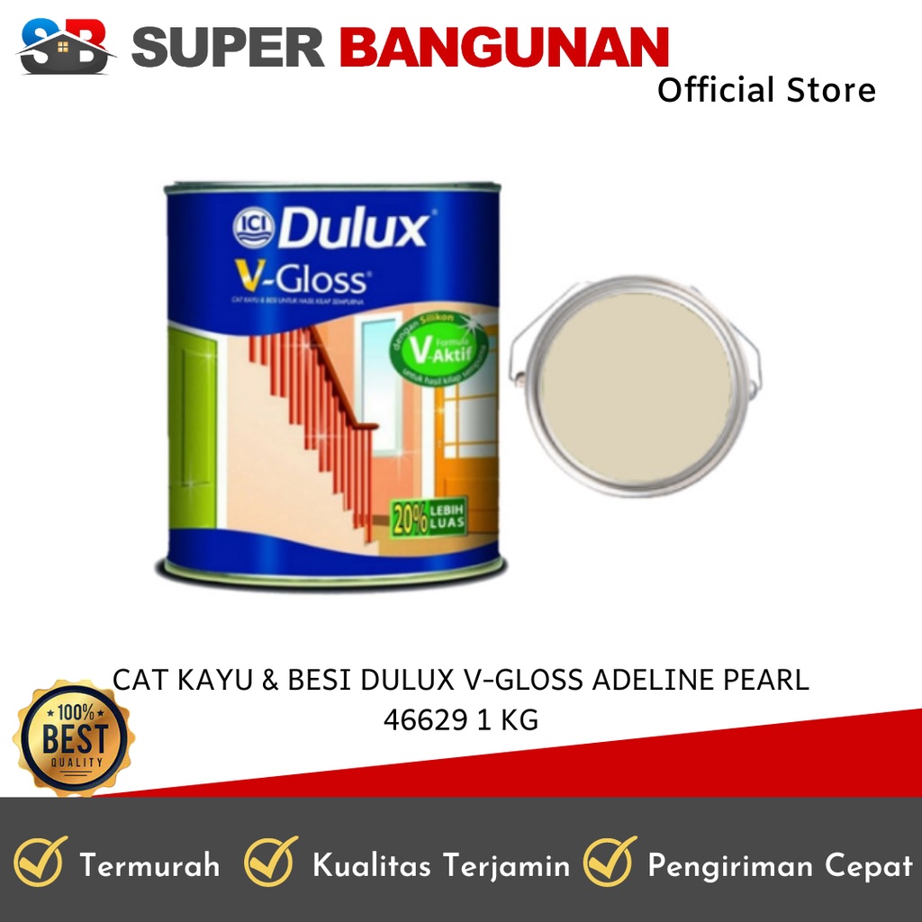 Jual Cat Kayu Dan Besi Interior Adeline Pearl 46629 Dulux V Gloss 1 Kg Shopee Indonesia 6977