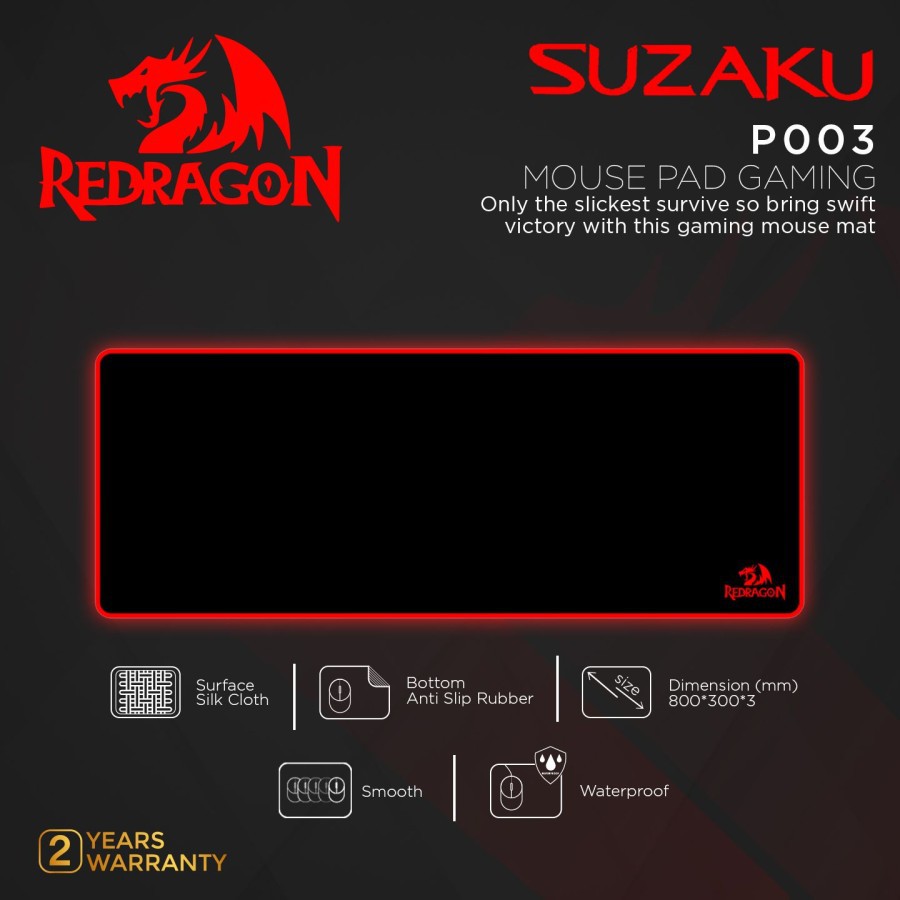 Jual Redragon Gaming Mousepad SUZAKU - P003 | Shopee Indonesia