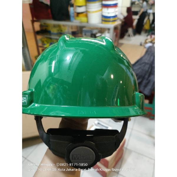 Jual Safety helmet MSA ORI Vgard fastrack warna hijau Shopee Indonesia