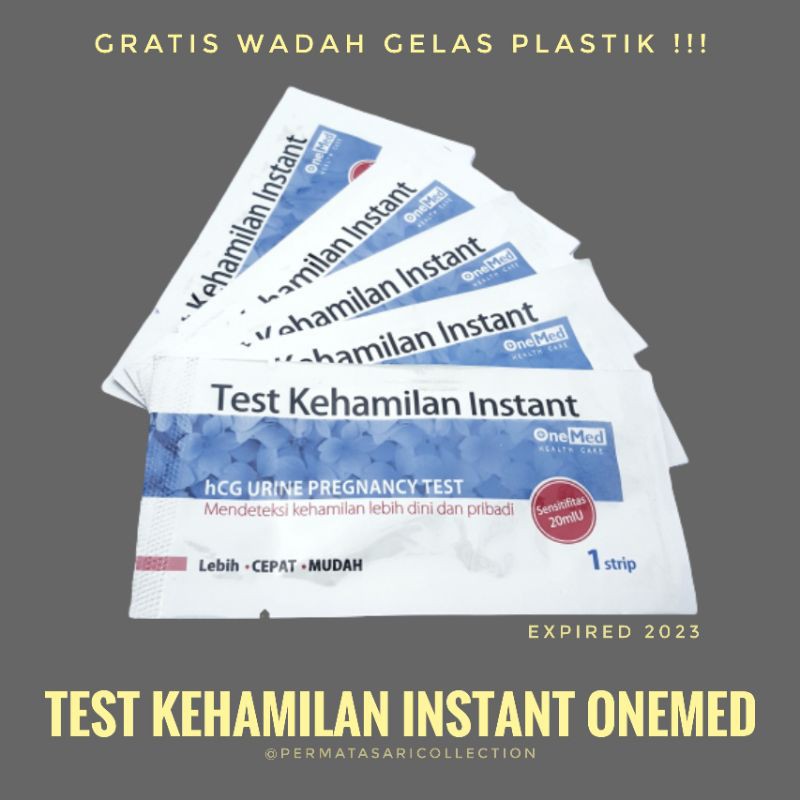 Jual Test Pack Hamil OneMed / HCG Strip Pregnancy / Alat Tes Deteksi ...