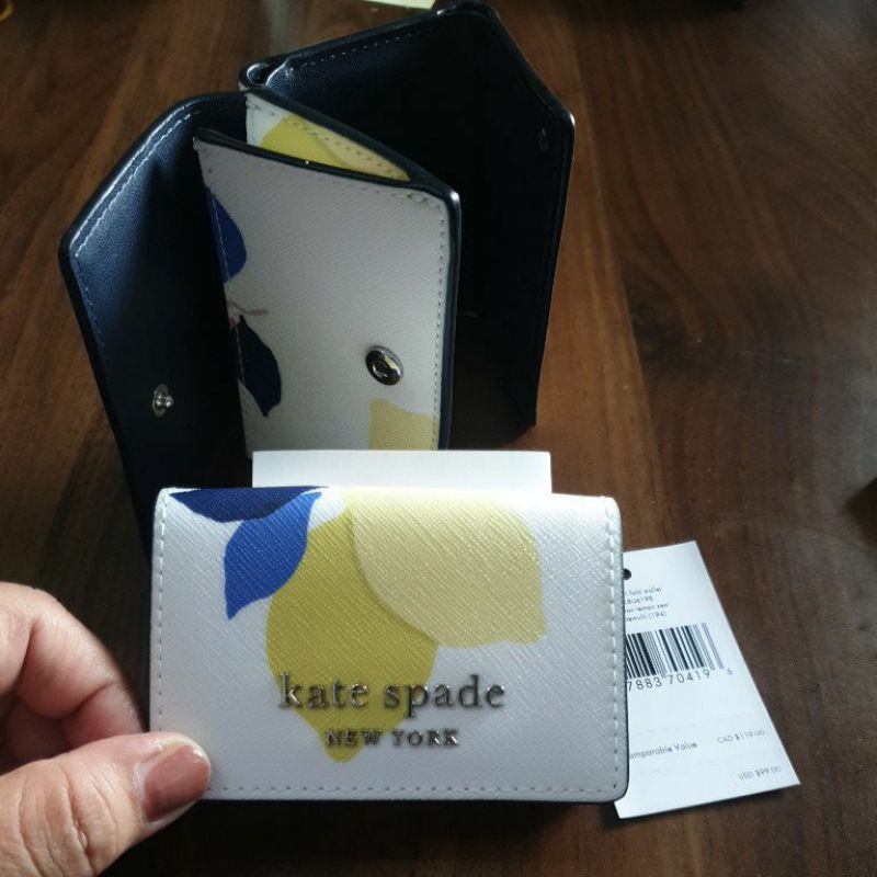 Jual Katespade micro trifold wallet Shopee Indonesia