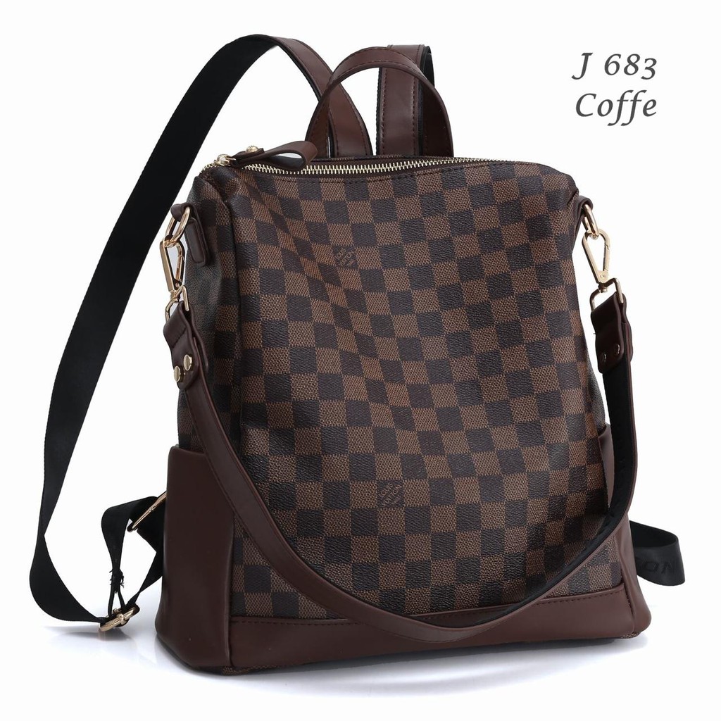 Jual tas wanita LV Lo Uis Louiss Vuitton ransel backpack multifungsi  selempang selendang 2 in 1 set mini bag party bag terlaris batam termurah  best seller di lapak Dirahstore